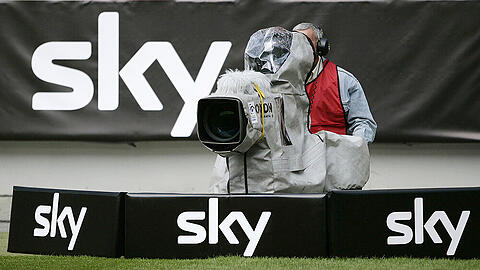 Sky filmte zwar im Stadion, aber bei tausenden "Sky Go"-Usern kam kein Fußball-Bild an