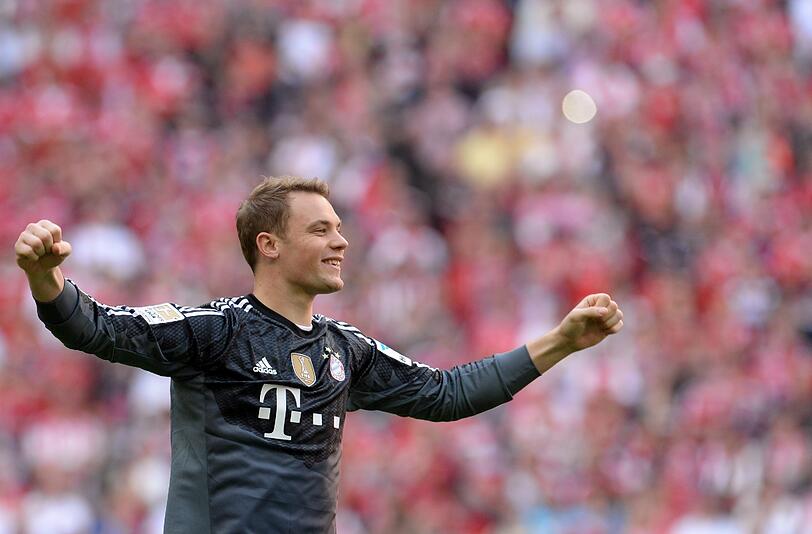 So feiern die Bayern die Meisterschaft. Die Bilder