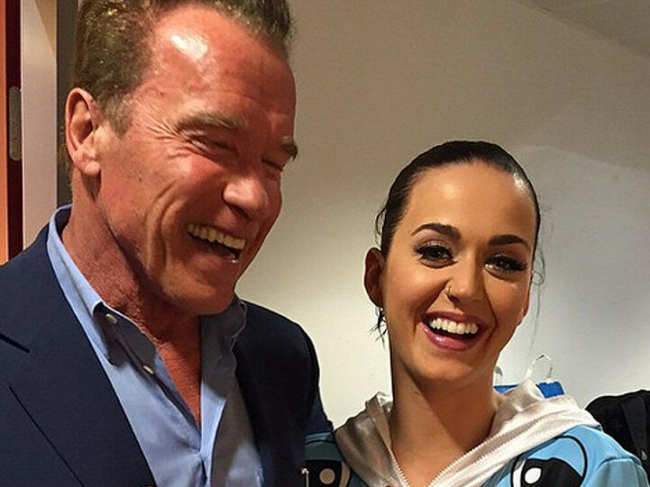 Arnold Schwarzenegger und Katy Perry scheinen sich bestens zu verstehen