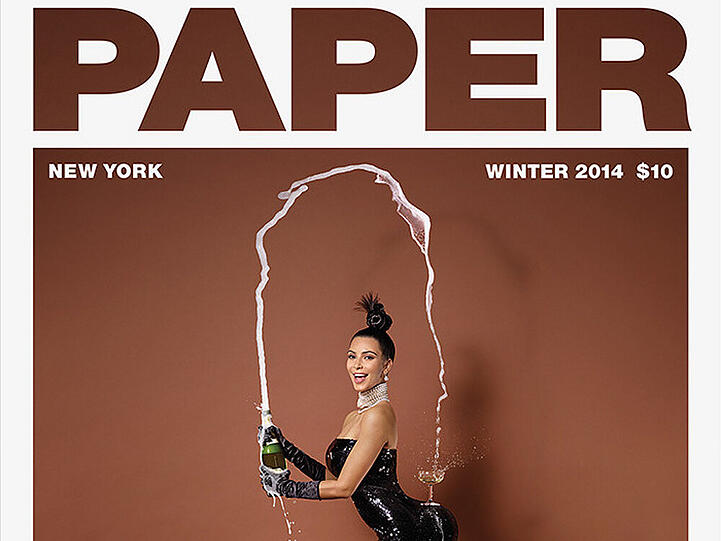 Fand bei Champagner-Herstellern wenig Anklang: Das "Paper"-Cover mit Kim Kardashian