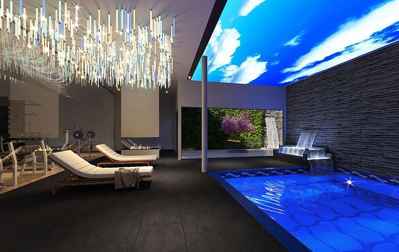Das Spa mit Indoor-Pool.