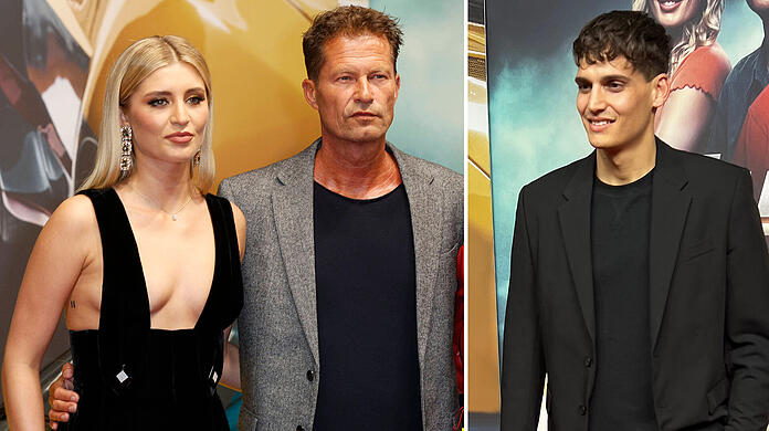 Til Schweiger hält Tochter Luna im Arm. Prinz Kevin durfte nicht auf das gemeinsame Foto.