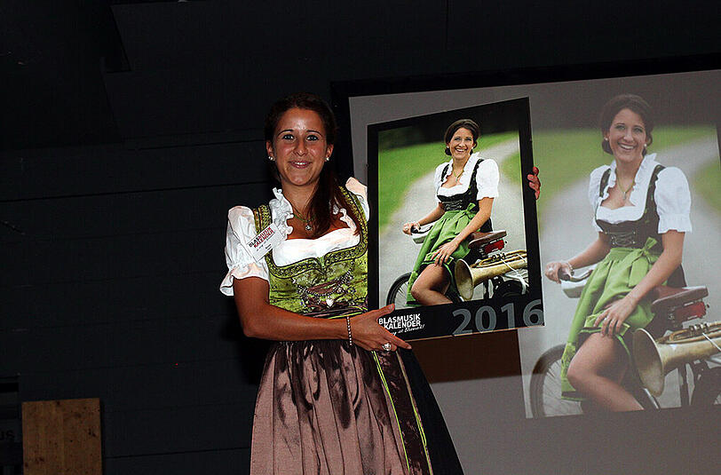 Impressionen von der Vorstellung des Blasmusikkalenders 2016.