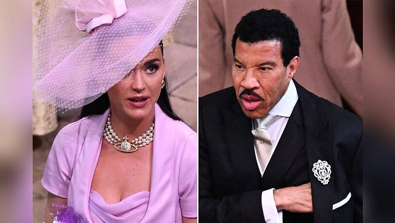 Katy Perry und Lionel Richie waren auch bei der Krönung anwesend.