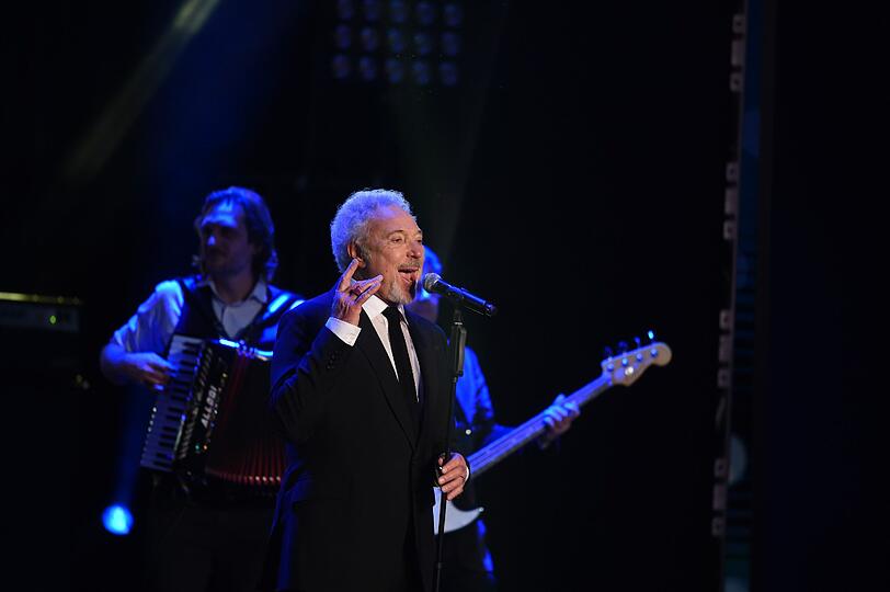 Tom Jones bei seinem Auftritt.