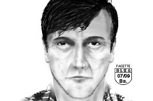 Mit diesem Phantombild sucht die Polizei nach einem Mann.