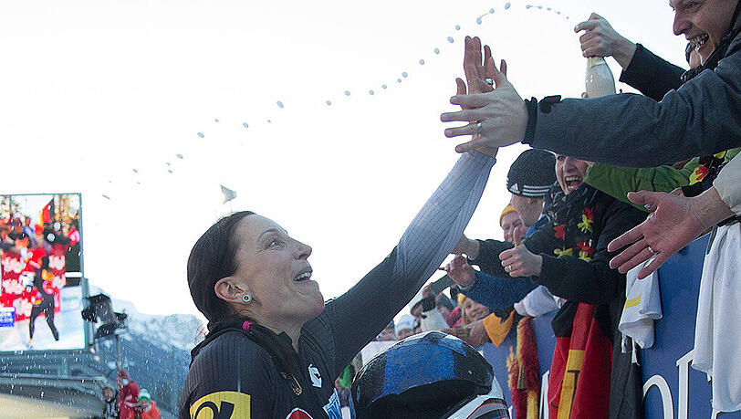 Ende einer Bobsport-Karriere: Anja Schneiderheinze. Ende einer Bobsport-Karriere: Anja Schneiderheinze.