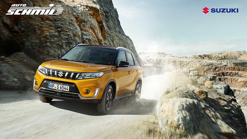 Der Vitara ist ein vielseitiges Kompakt-SUV und zeigt was er kann, ob draußen in der Natur oder mitten in der Großstadt.