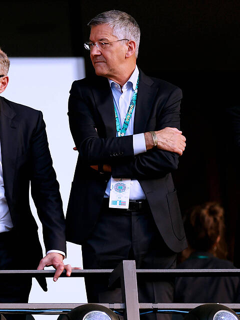 Wichtige F&uuml;hrungskr&auml;fte beim FC Bayern (v.l.): Sportvorstand Max Eberl, Vorstandschef Jan-Christian Dreesen und Pr&auml;sident Herbert Hainer.