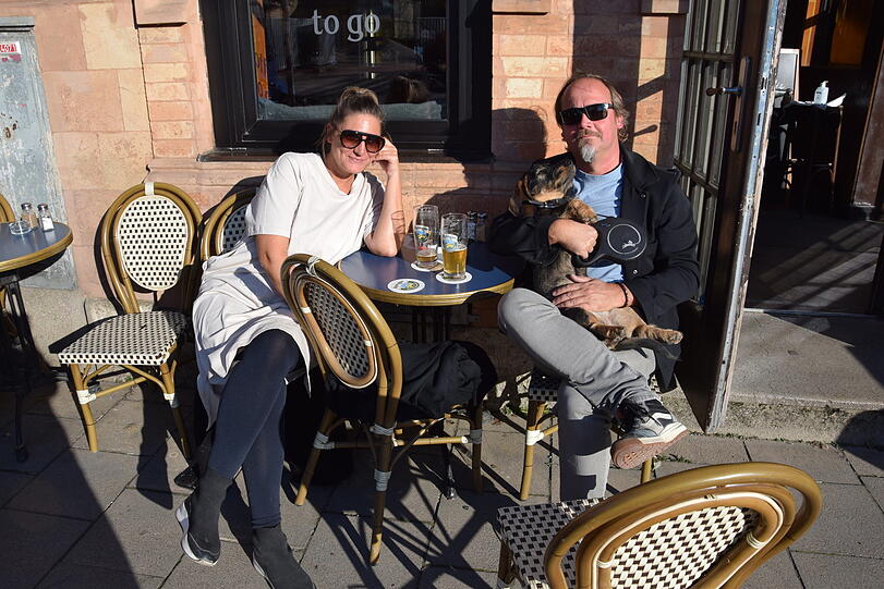 Sonnenfreuden auf der Bistro-Terrasse.