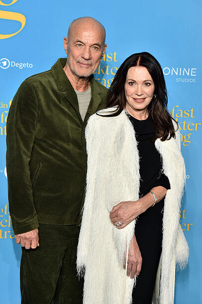 Heiner Lauterbach und Iris Berben bei der München-Premiere ihres neuen Films "Ein fast perfekter Antrag". Heiner Lauterbach und Iris Berben bei der München-Premiere ihres neuen Films "Ein fast perfekter Antrag".