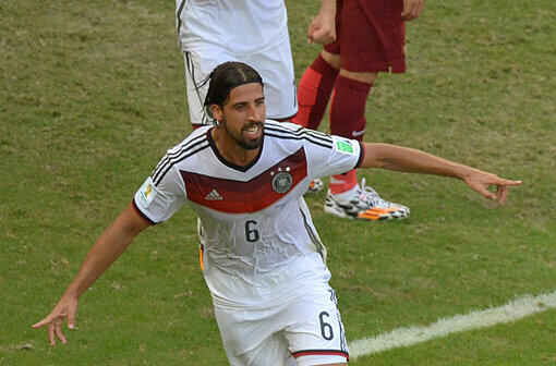 Platz 10: Sami Khedira belegt den "letzten" Rang im Werberanking mit Andre Schürrle und Mats Hummels.