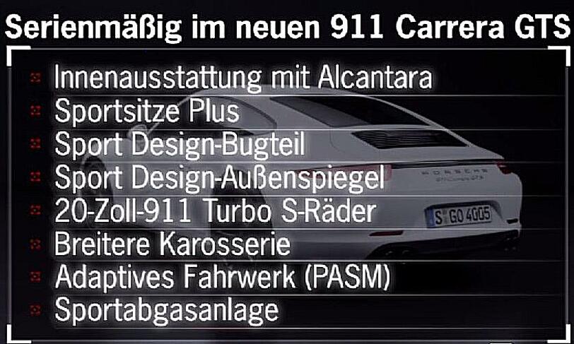 Der neue Porsche 911 Carrera GTS ist eine Sportmaschine mit hoher Alltagstauglichkeit. Er bringt es auf 430 PS und über 300 km/h Spitze.