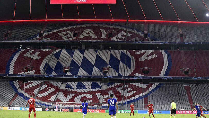 Leeres Stadion - aber wie lange noch? "Erst wenn die Corona-Zeit zur Dauersituation wird, kann es auch für die Bayern Probleme geben", sagt der Wirtschaftswissenschaftler Henning Zülch