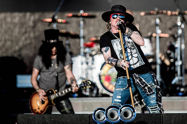Guns N' Roses kehren nach Europa zurück: Am 20. Juli 2025 stehen die Power-Rocker in der Allianz Arena auf der Bühne. Guns N' Roses kehren nach Europa zurück: Am 20. Juli 2025 stehen die Power-Rocker in der Allianz Arena auf der Bühne.