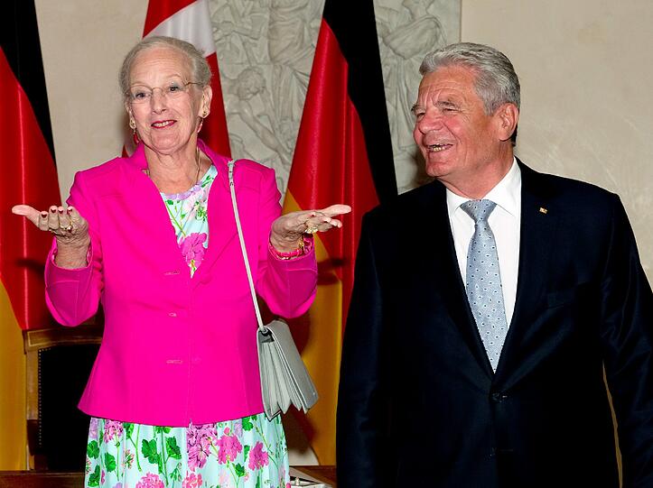 Königin Margrethe von Dänemark mit Bundespräsident Joachim Gauck