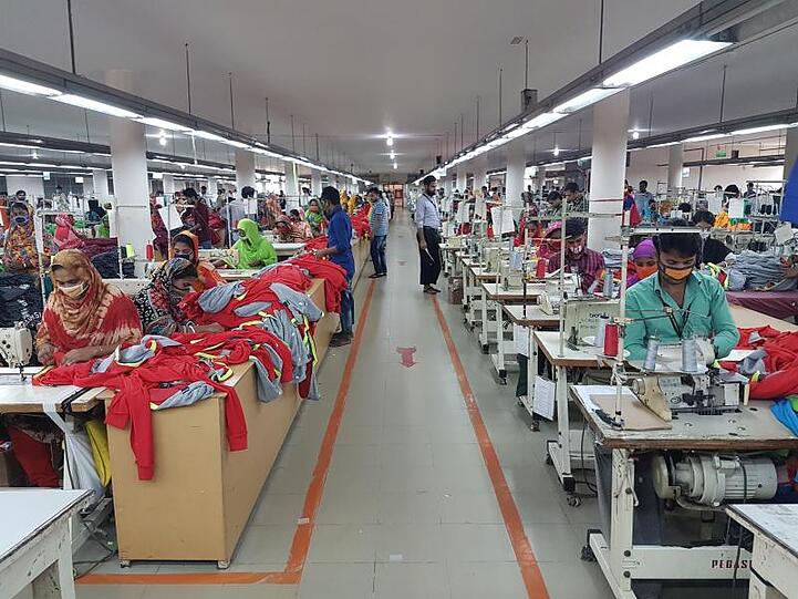 Textilfabrik in Savar in Bangladesch.