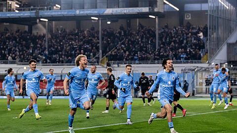 Der TSV 1860 gewinnt gegen die SpVgg Unterhaching mit 2:1.