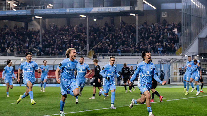Der TSV 1860 gewinnt gegen die SpVgg Unterhaching mit 2:1.