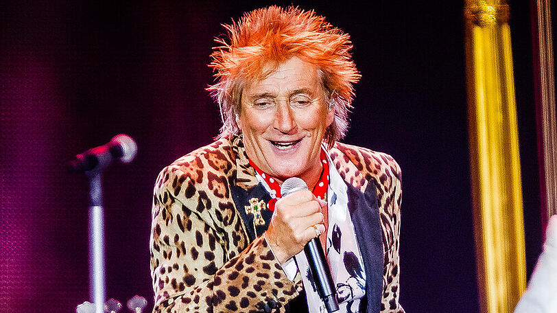 Rod Stewart bei einem Konzert in Amsterdam
