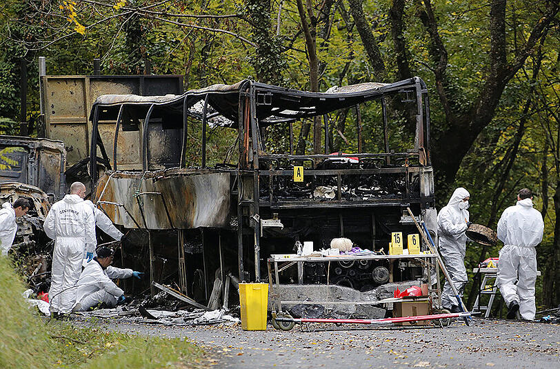 Frankreich, 23. Oktober: Bei einem der schwersten Busunglücke in Europa sterben 43 Menschen.