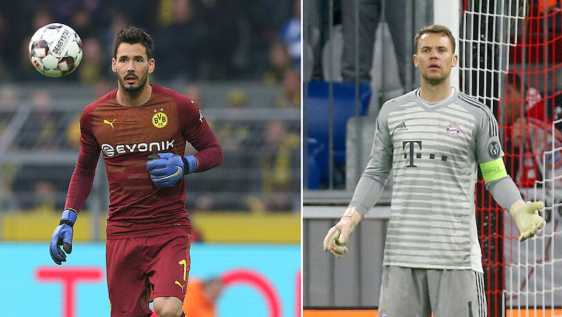 Roman Bürki (27) - Manuel Neuer (32): "Das Torhüter-Duell gebe ich an Neuer, obwohl der zuletzt ein paar irdische Momente erlebt hat. Ich kann die Kritik an ihm nicht nachvollziehen. Es ist nur eine Frage der Praxis und Routine, bis er wieder seinen Ausnahmestatus erreicht", sagt Fuss: "Bürki hat in puncto Ausstrahlung und Aura enorm zugelegt und ist mittlerweile einer der besten Keeper der Bundesliga. Neuer ist für mich nach wie vor der Beste." Wertung an Bayern. Stand: 0:1 Roman Bürki (27) - Manuel Neuer (32): "Das Torhüter-Duell gebe ich an Neuer, obwohl der zuletzt ein paar irdische Momente erlebt hat. Ich kann die Kritik an ihm nicht nachvollziehen. Es ist nur eine Frage der Praxis und Routine, bis er wieder seinen Ausnahmestatus erreicht", sagt Fuss: "Bürki hat in puncto Ausstrahlung und Aura enorm zugelegt und ist mittlerweile einer der besten Keeper der Bundesliga. Neuer ist für mich nach wie vor der Beste." Wertung an Bayern. Stand: 0:1