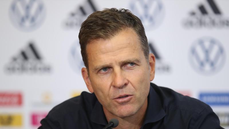 Nationalmannschafts-Direktor Oliver Bierhoff bei der virtuellen Pressekonferenz des DFB.