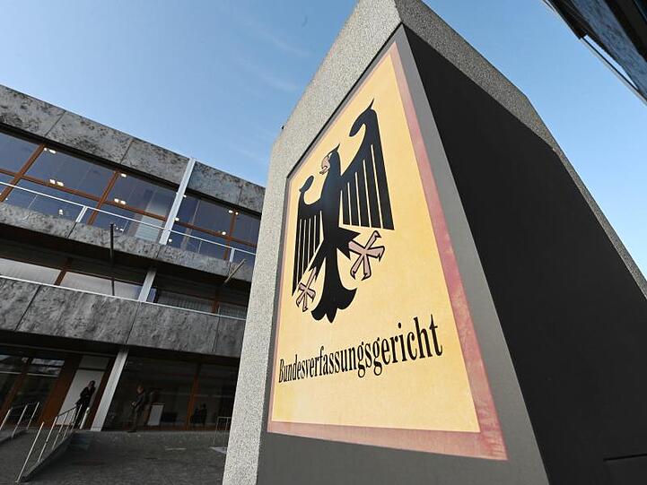 Blick auf das Bundesverfassungsgericht in Karlsruhe.