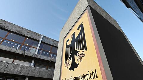 Blick auf das Bundesverfassungsgericht in Karlsruhe.