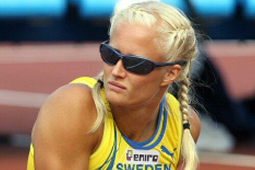&bdquo;Ich liebe das Herumreisen&ldquo;: Schwedens Superstar Carolina Klüft.