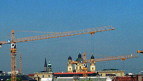 Baukräne in München Baukräne in München