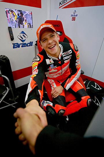 Moto2-Weltmeister 2011: Kalex-Pilot Stefan Bradl.