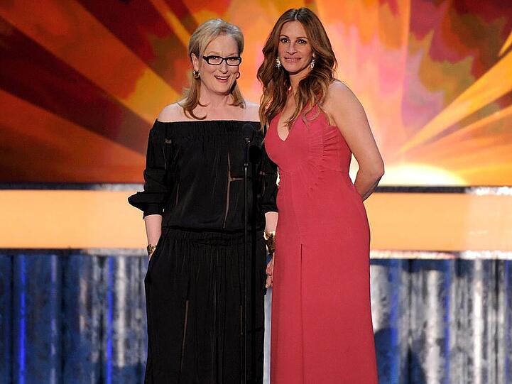 Julia Roberts: Hier neben Meryl Streep bei den SAG-Awards in Los Angeles