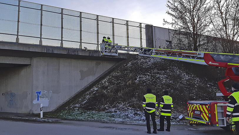 Die Feuerwehr konnte das Kätzchen aus seinem Gefängnis befreien.