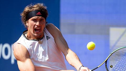 Alexander Zverev in Aktion.