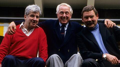 Wolfgang Draeger (l.), hier mit Horst Keitel (m.) und Harald Dietl (r.), ist mit 95 Jahren verstorben.