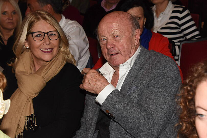 Hannesschläger-Witwe Bettina Geyer und Schauspieler Hans Stadlbauer.
