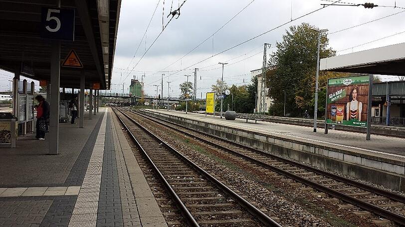 Der Bahnhof in Landshut.