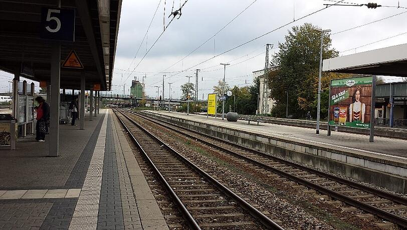 Der Bahnhof in Landshut. Der Bahnhof in Landshut.