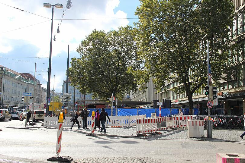 So sah's noch vor zwei Wochen am Hauptbahnhof aus - vor dem eigentlichen Baubeginn