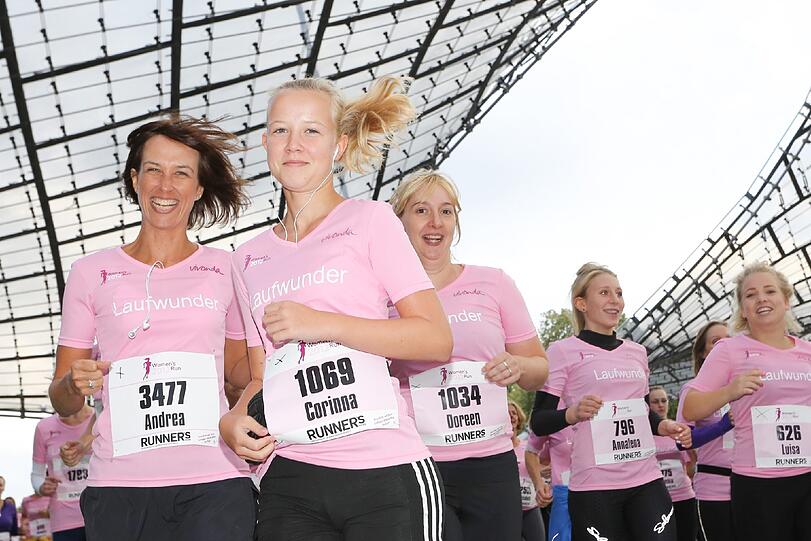 Flott unterwegs: Die Teilnehmerinnen beim Run.