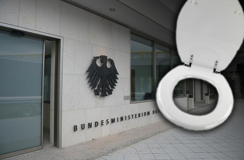 Aus dem Neubau des Innenministerium wurden Teile der sanitären Einrichtung gestohlen.