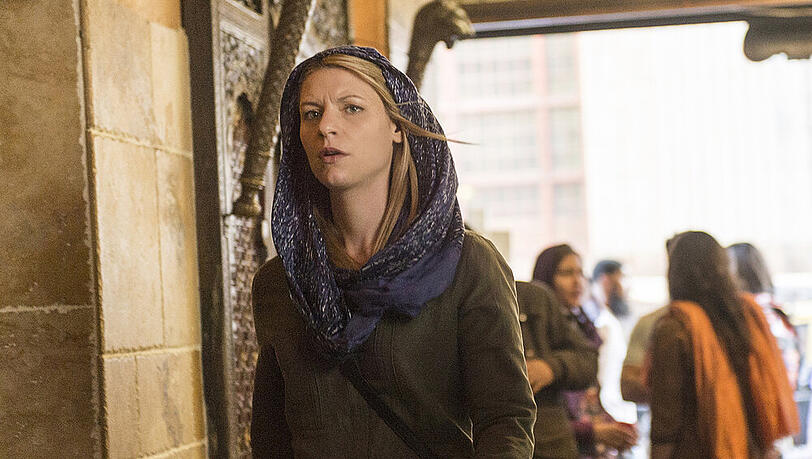 In der fünften "Homeland"-Staffel wird Carrie Mathison (Claire Danes) von ihrer Vergangenheit eingeholt In der fünften "Homeland"-Staffel wird Carrie Mathison (Claire Danes) von ihrer Vergangenheit eingeholt