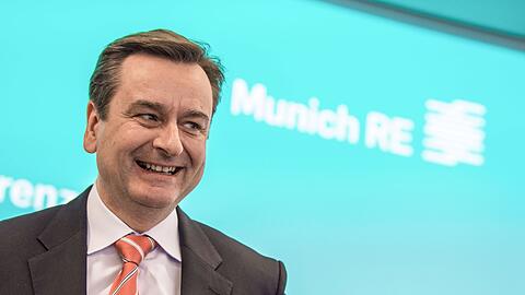 "Was ich besonders hervorheben m&ouml;chte, sind die Chancen, die das Naturkatastrophengesch&auml;ft bietet": Munich-Re-Chef Joachim Wenning (Archivbild).