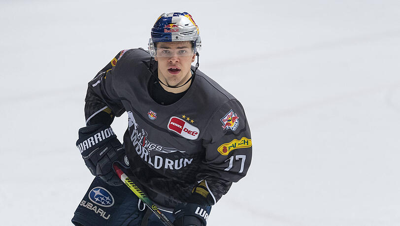 Trug einst das Trikot des EHC Red Bull München: JJ Peterka. Trug einst das Trikot des EHC Red Bull München: JJ Peterka.