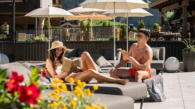 Sonnendeck, Hotel das Alois, Tux im Zillertal.