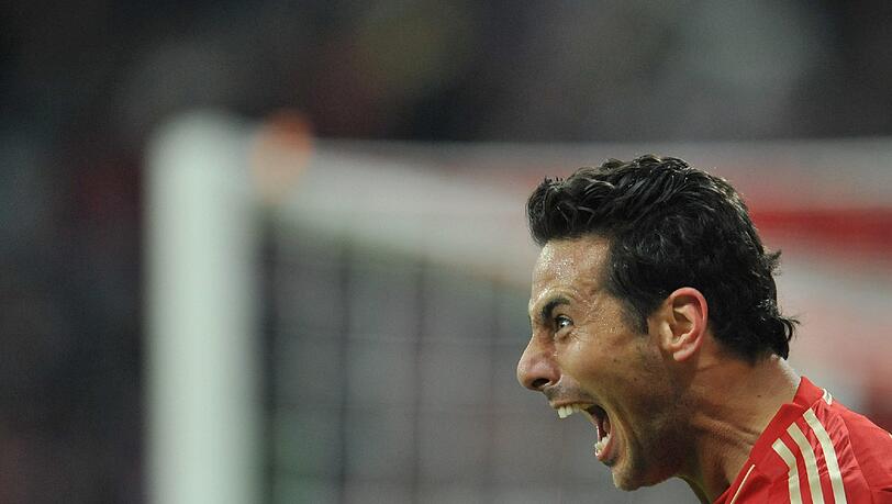 Diebische Freude: Claudio Pizarro. Diebische Freude: Claudio Pizarro.