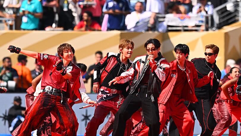 Die K-Pop-Band BTS. Die K-Pop-Band BTS.