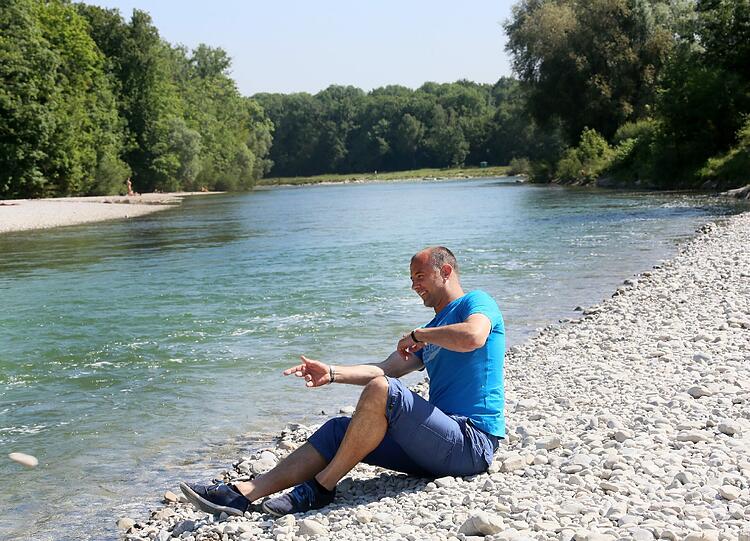 Die Isar ist der Lieblingsort Gabor Kiralys in München