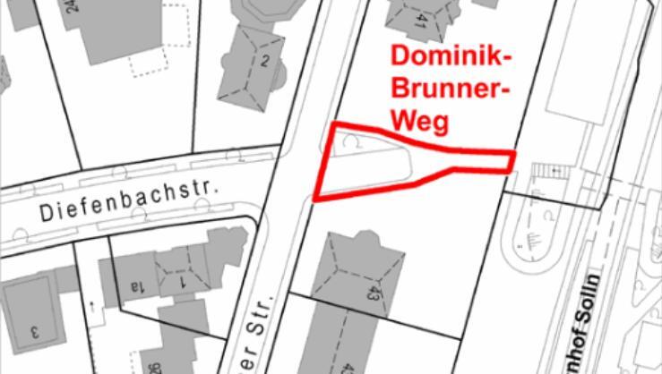 Hier verläuft der Dominik-Brunner-Weg. Hier verläuft der Dominik-Brunner-Weg.